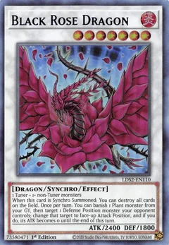 Black Rose Dragon (Blue) LDS2-EN110