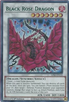 Black Rose Dragon (Green) LDS2-EN110