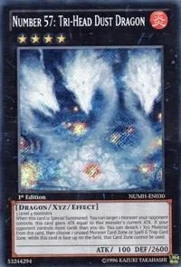 Number 57: Tri-Head Dust Dragon 1st Edition NUMH-EN030