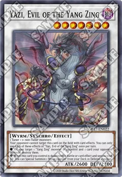 Yazi, Evil of the Yang Zing OP17-EN022