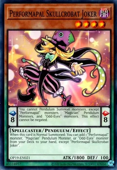 Performapal Skullcrobat Joker OP19-EN021