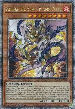Horus the Black Flame Deity (Quarter Century Secret Rare) PHNI-EN018