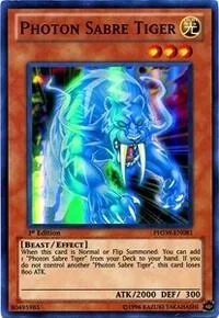 Photon Sabre Tiger 1st Edition PHSW-EN081
