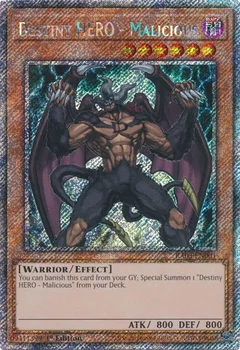 Destiny HERO - Malicious (Platinum Secret Rare) RA03-EN001