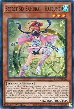 Secret Six Samurai - Hatsume RA03-EN016