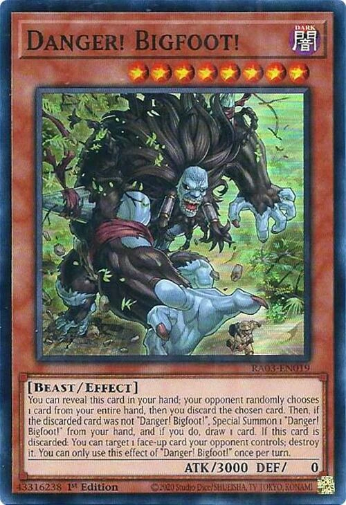 PokeDATA - Check current Pokemon card values for Danger! Bigfoot!  RA03-EN019!