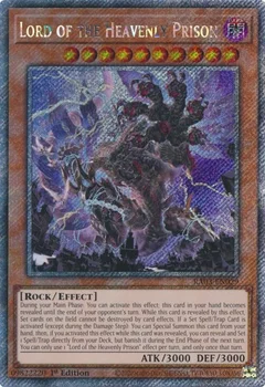 Lord of the Heavenly Prison (Platinum Secret Rare) RA03-EN029