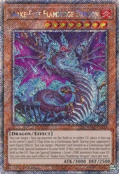 Snake-Eyes Flamberge Dragon (Platinum Secret Rare) RA03-EN033