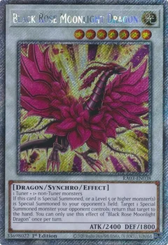 Black Rose Moonlight Dragon (Platinum Secret Rare) RA03-EN038