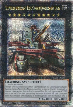 Superdreadnought Rail Cannon Juggernaut Liebe (Alternate Art) (Quarter Century Secret Rare) RA03-EN041