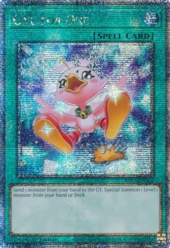 One for One (Alternate Art) (Quarter Century Secret Rare) RA03-EN056