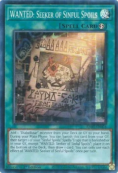 WANTED: Seeker of Sinful Spoils RA03-EN074