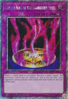 Cursed Seal of the Forbidden Spell (Platinum Secret Rare) RA03-EN076
