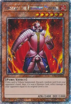 Thestalos the Firestorm Monarch (Platinum Secret Rare) RA03-EN143