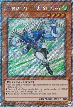 Elemental HERO Stratos (Platinum Secret Rare) RA03-EN177