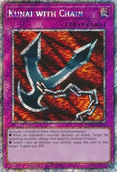 Kunai with Chain (Platinum Secret Rare) RA03-EN204
