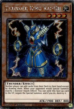 Thunder King Rai-Oh (Platinum Secret Rare) RA03-EN206