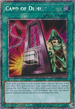Card of Demise (Platinum Secret Rare) RA03-EN265