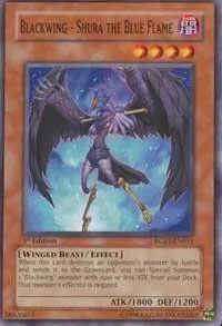 Blackwing - Shura the Blue Flame 1st Edition RGBT-EN011