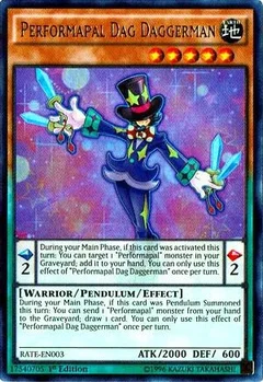 Performapal Dag Daggerman 1st Edition RATE-EN003