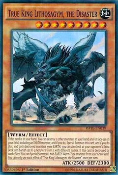 True King Lithosagym, the Disaster 1st Edition RATE-EN019