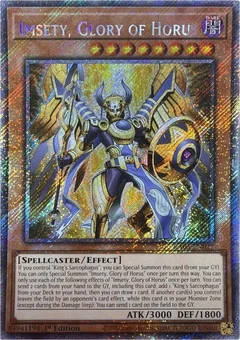 Imsety, Glory of Horus (Platinum Secret Rare) RA05-EN027