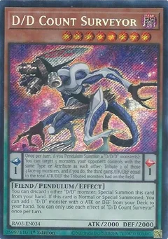 D/D Count Surveyor (Secret Rare) RA05-EN034
