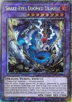 Snake-Eyes Doomed Dragon (Platinum Secret Rare) RA05-EN039