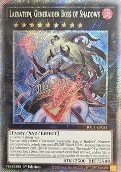 Laevatein, Generaider Boss of Shadows (Platinum Secret Rare) RA05-EN051