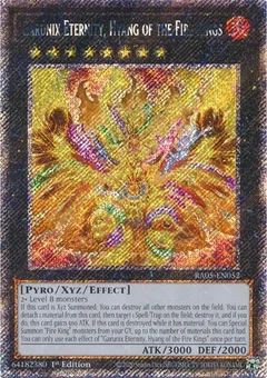 Garunix Eternity, Hyang of the Fire Kings (Platinum Secret Rare) RA05-EN052
