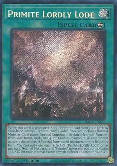 Primite Lordly Lode (Secret Rare) RA05-EN072
