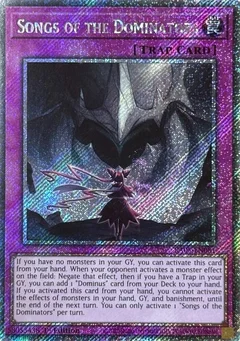 Songs of the Dominators (Platinum Secret Rare) RA05-EN081