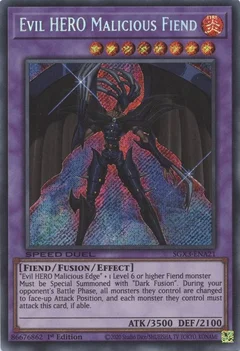 Evil HERO Malicious Fiend (Secret Rare) SGX3-ENA21