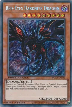 Red-Eyes Darkness Dragon (Secret Rare) SGX3-ENB01