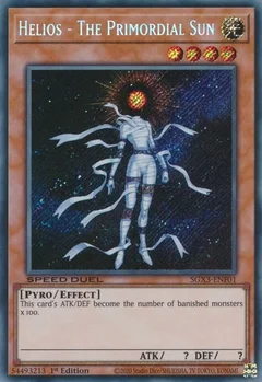 Helios - The Primordial Sun (Secret Rare) SGX3-ENF01