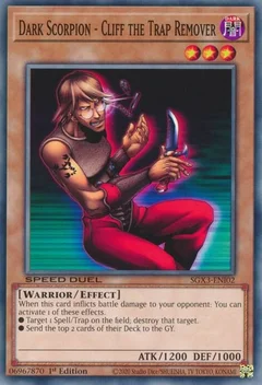 Dark Scorpion - Cliff the Trap Remover SGX3-ENI02