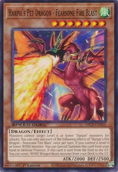 Harpie's Pet Dragon - Fearsome Fire Blast SBC2-ENH01