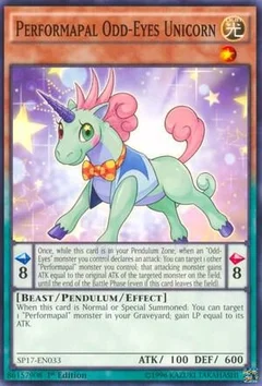Performapal Odd-Eyes Unicorn (Starfoil) SP17-EN033