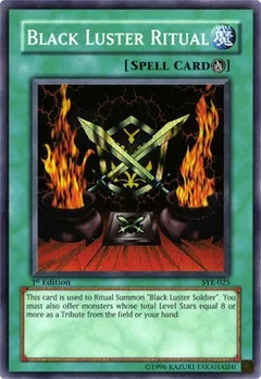 Black Luster Ritual 1st Edition SYE-025