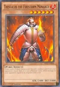 Thestalos the Firestorm Monarch 1st Edition SR01-EN008