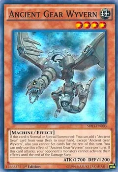 Ancient Gear Wyvern 1st Edition SR03-EN003