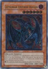 Chthonian Emperor Dragon (UTR) 1st Edition TAEV-EN019