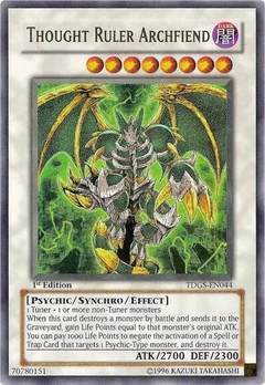 Thought Ruler Archfiend 1st Edition TDGS-EN044