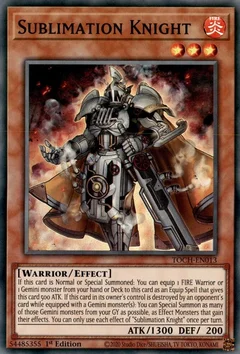 Sublimation Knight 1st Edition TOCH-EN013
