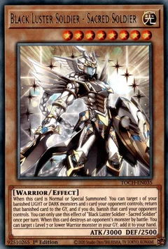 Black Luster Soldier - Sacred Soldier 1st Edition TOCH-EN035
